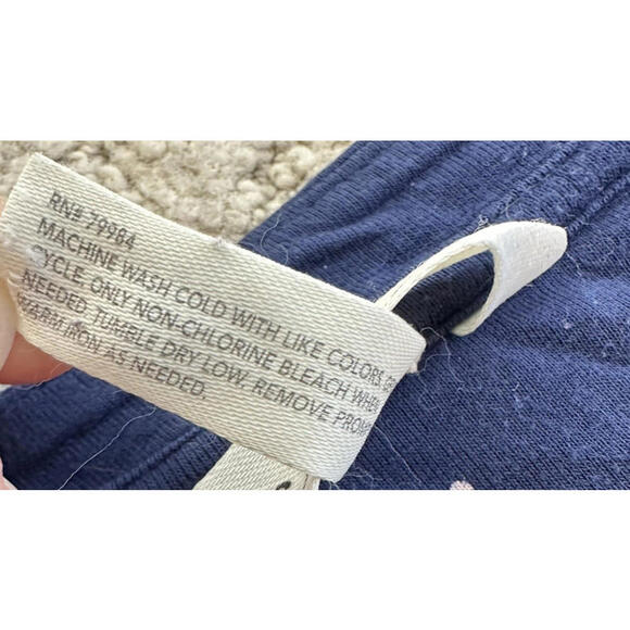 SOMA Womens XL Lace Trim Long Sleeve Crew Neck Pajama Tunic Top Nightgown Blue - Picture 7 of 8